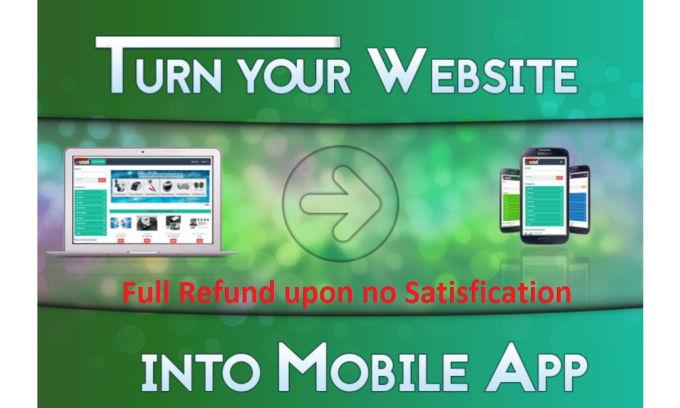 I convert your Website into Professional look Android...