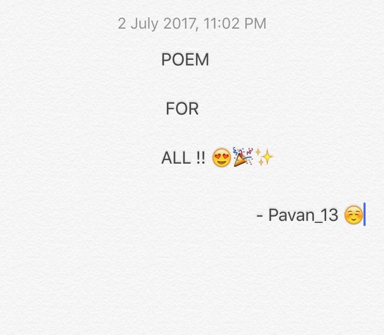 POEMS FOR ALL THE AGES ON ANY TOPIC