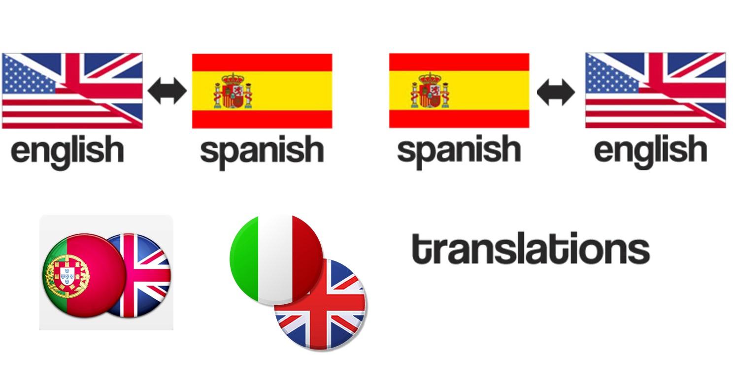 ENGLISH - SPANISH - PORTUGUESE - ITALIAN PROFESSIONAL...
