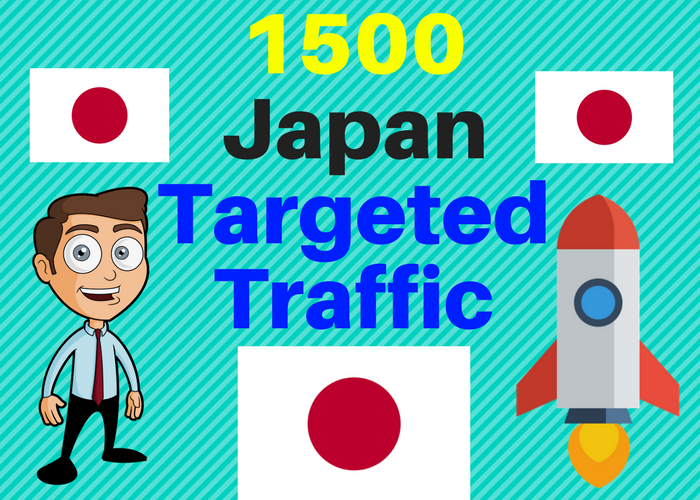 1500 Japan TARGETED traffic to your web or blog site....