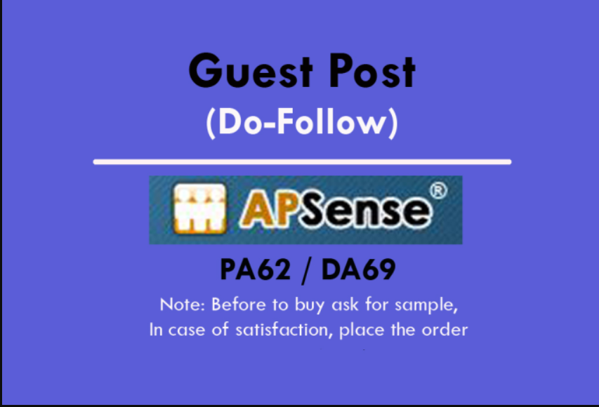 Publish Guest Blog On Apsense DA65 with Dofollow Back...