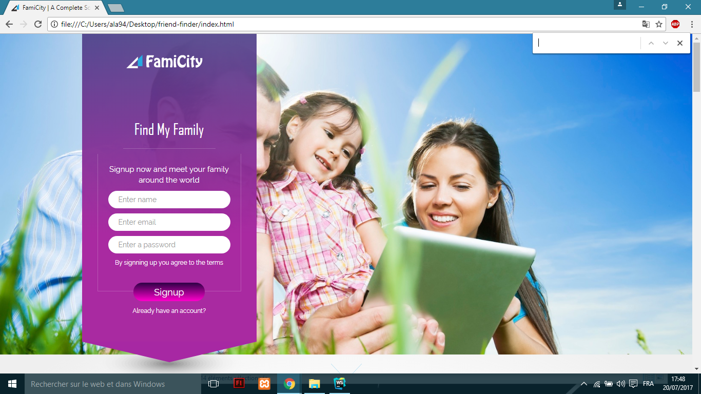 Get a responsive Famicity Social Media Template all S...