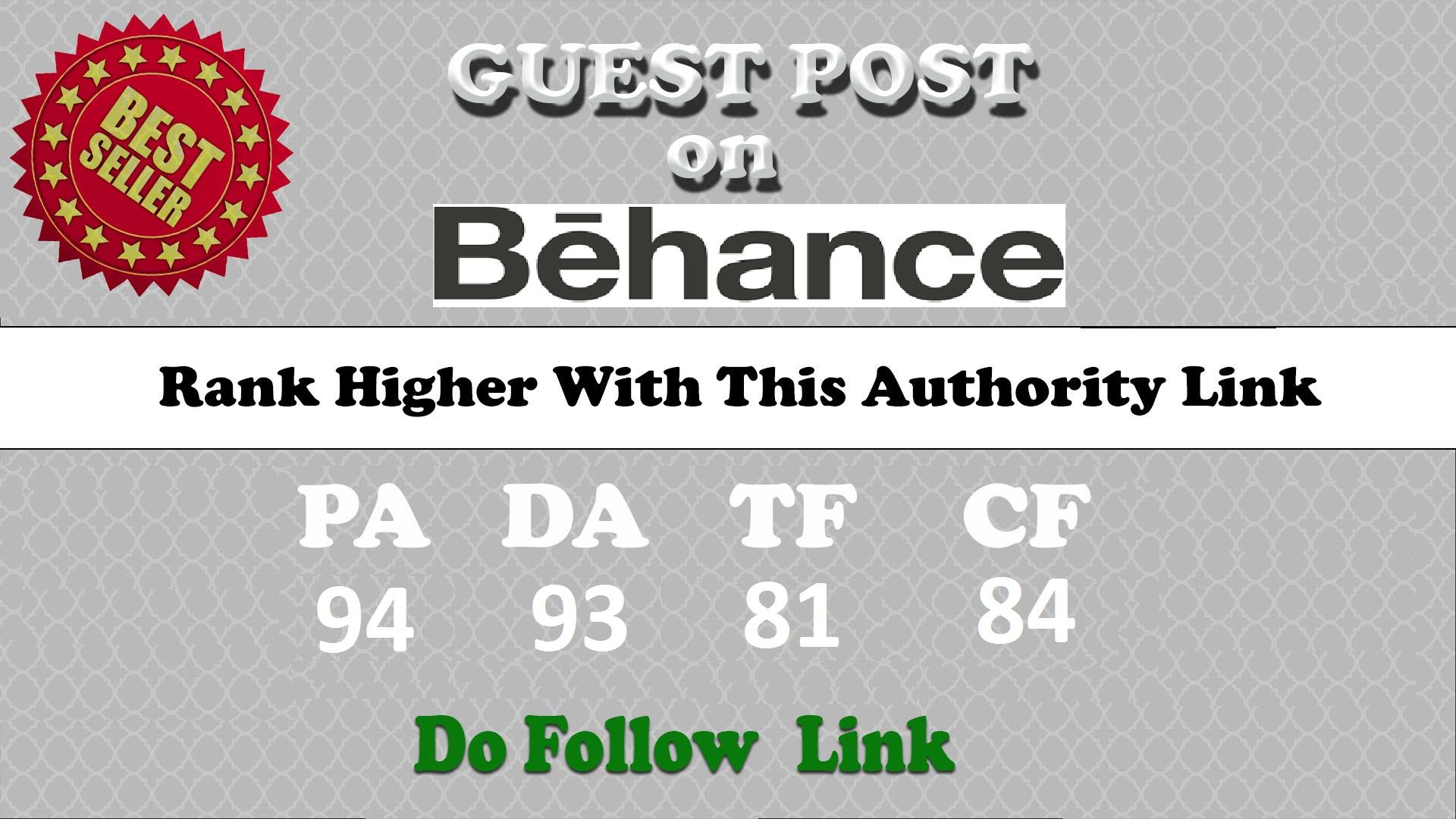 Will Write and Publish a Guest Post on Behance. Net w...