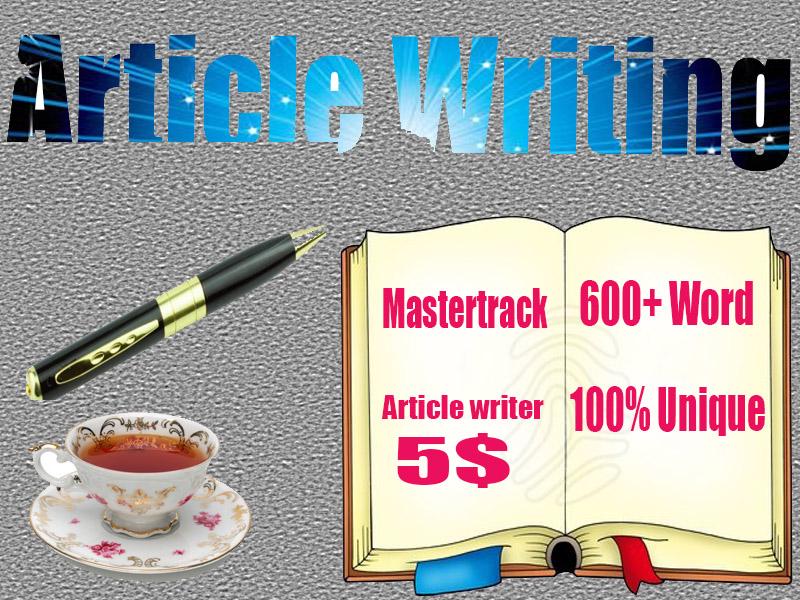 600+ Words Unique Article/Content writing 5 hours del...