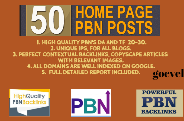 Quality 50 Pbn Posts Dofollow Backlinks To Website Im...