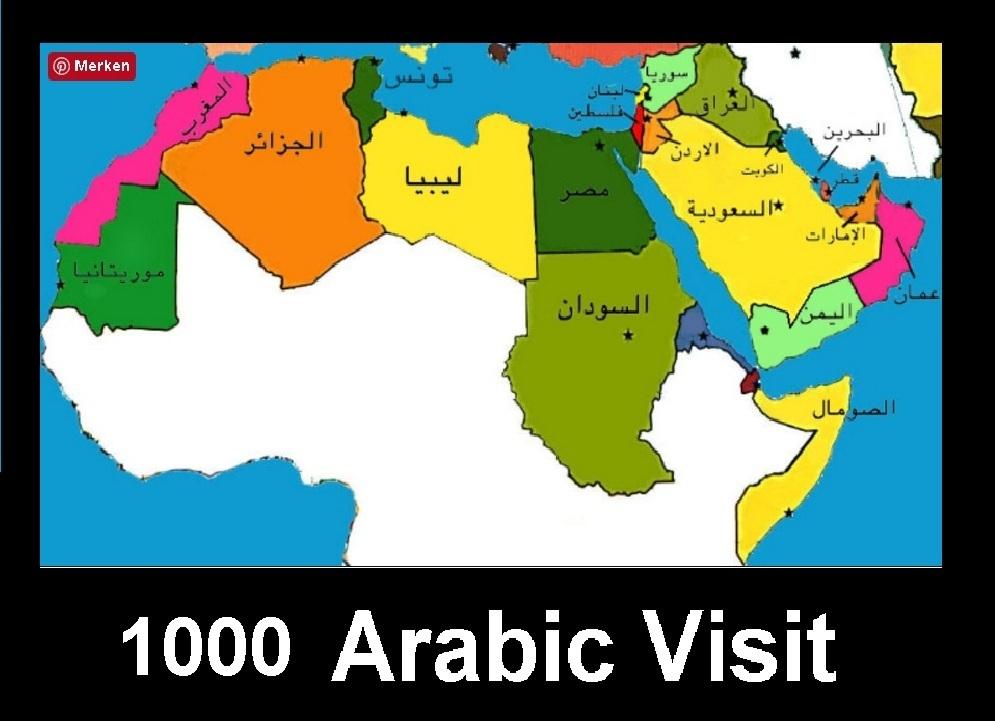 drive 1000 real organic Arabic Traffic VISITORS