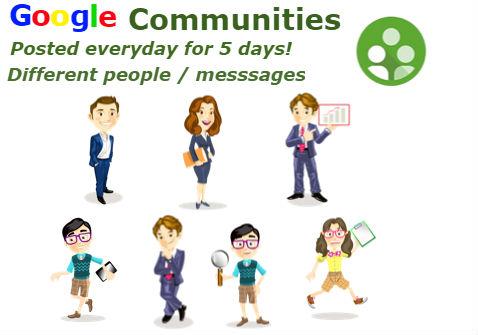Post your website/messages to Google+ Communities for...
