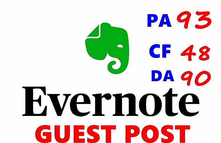 Evernote Cheap GUEST POST -Submit Permanent Quality P...