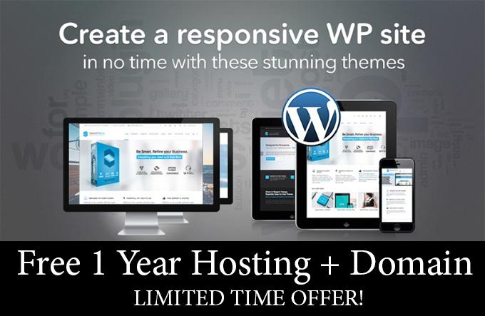 Impressive Wordpress Website Design with 1 Year Hosti...
