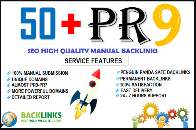 50 Plus pr9 SEO High Authority Backlinks For You