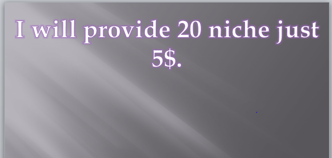 Do 20 profitable niche research