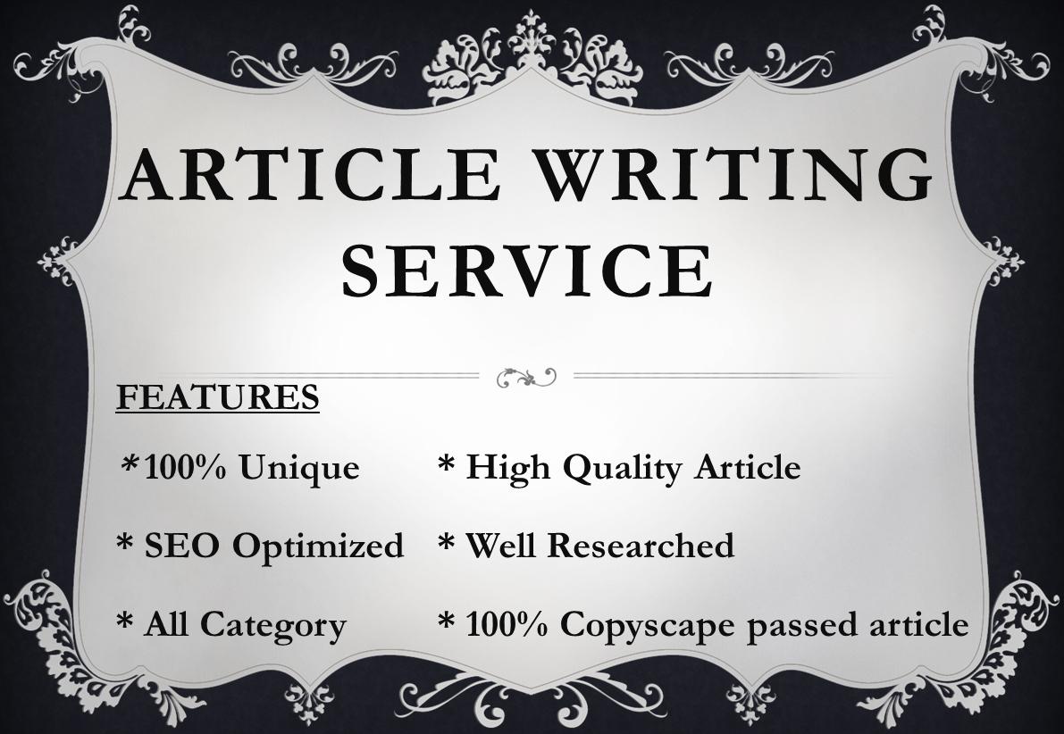 300 Words Article Writing Services
