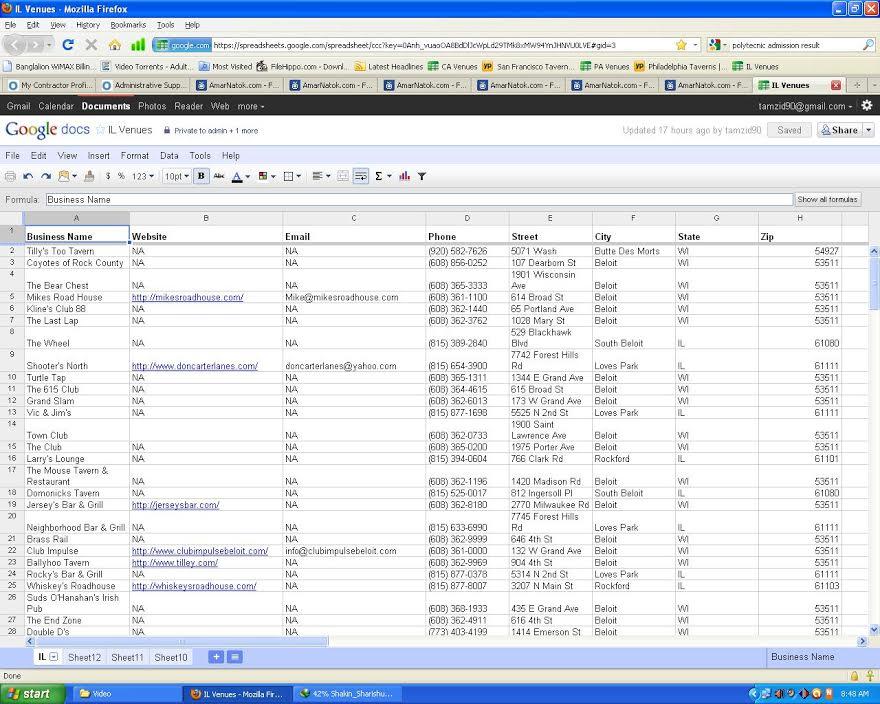 Data Entry Into Excel