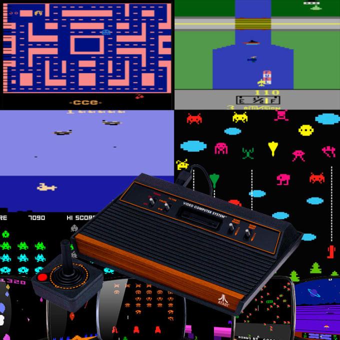 Videogame Retro Style ATARI Style