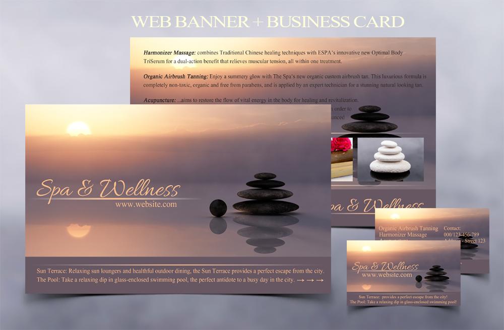 Beautiful wellness and spa Banner for your business -...