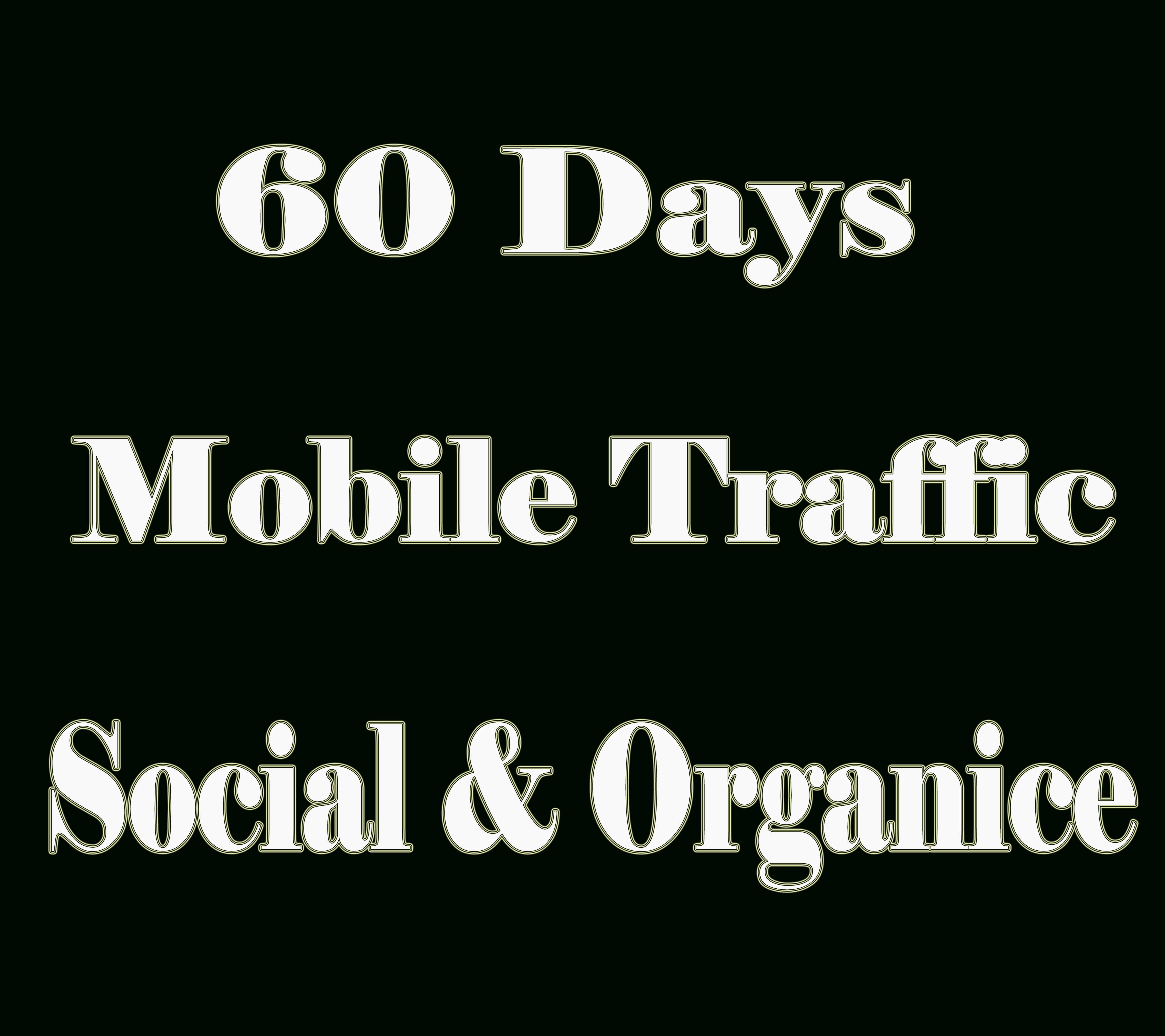 Get MOBILE Web Traffic 60 days