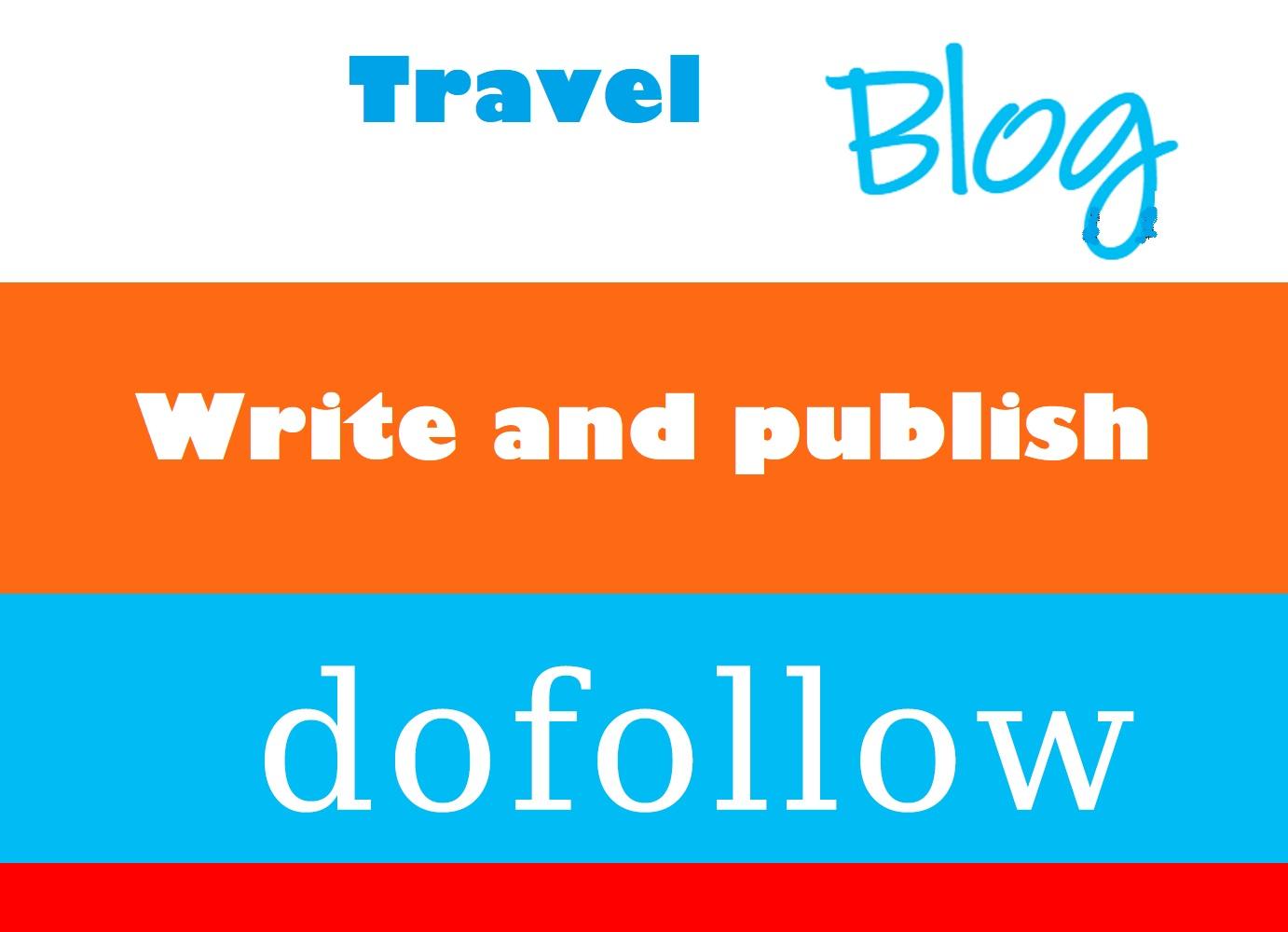 Write and Publish Guest Post At Travel or Home Improv...