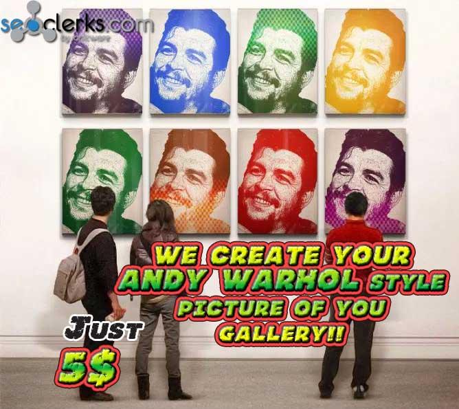 Andy Warhol Gallery Style Picture Of You