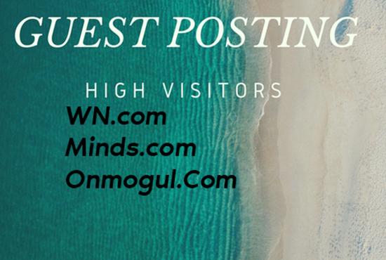 Post Your Articles To WN. com, Minds. com and Onmogul...