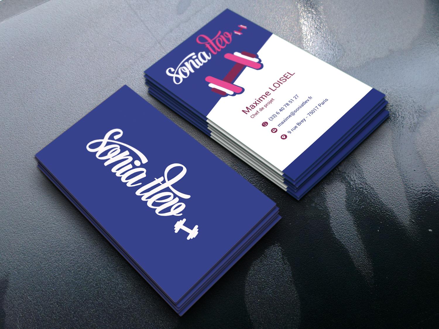 Eye caching & stylish Business card design