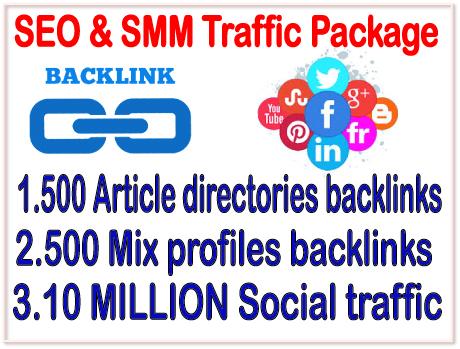 SEO & SMM Promoting Package-500 Article Directori...