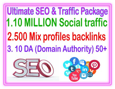 SEO & Social Campaigns- 10 Million Social traffic...