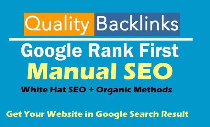 Rank You First In Google With SEO Backlinks