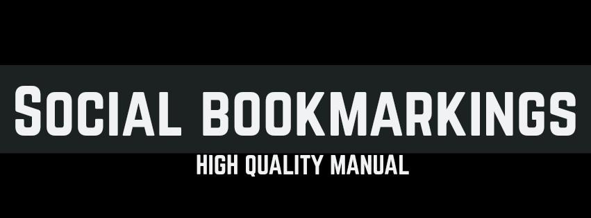 Provide 40 Manual High Quality Social Bookmarking Ser...