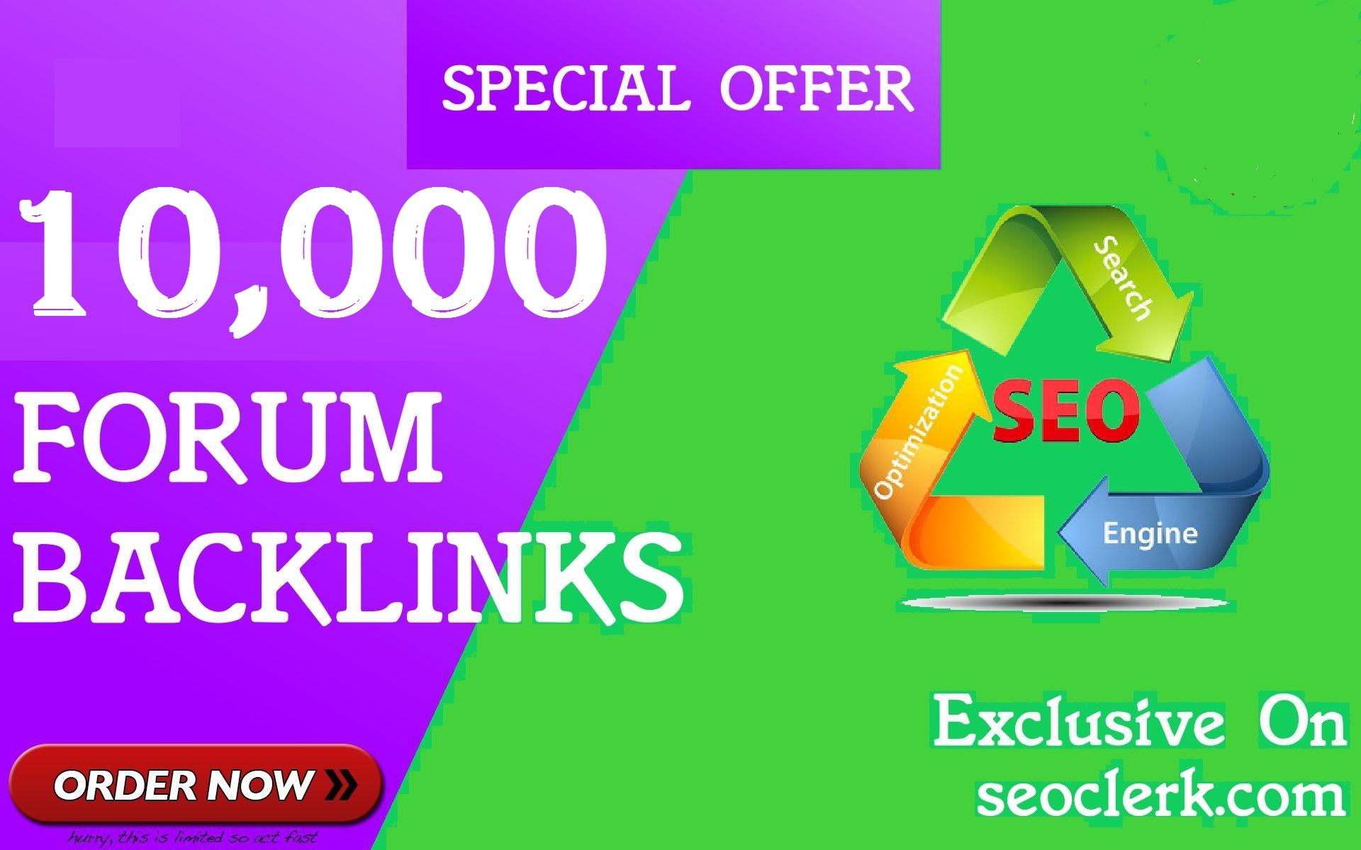 10,000 GSA SER Forum Backlinks for Google SEO