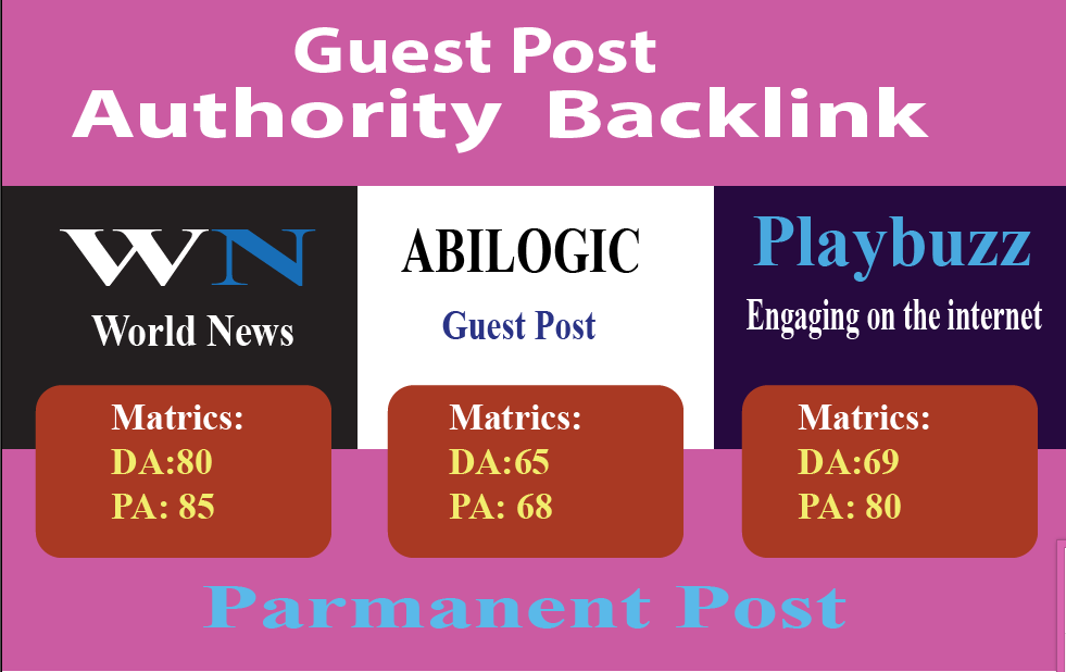 Write And Publish High Quality Guest Post On 3 sites ...