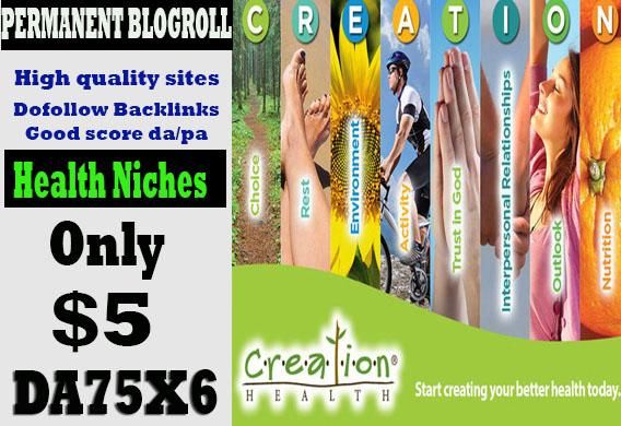 give you backlinks da75x6 site health blogroll perman...