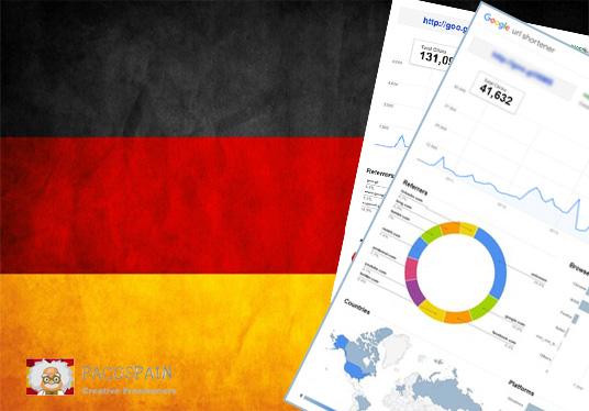 250 German Targeted Visitors for 30 Days with low bou...