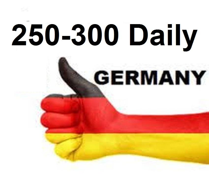 Provide more than 250 daily Germany traffic for one m...