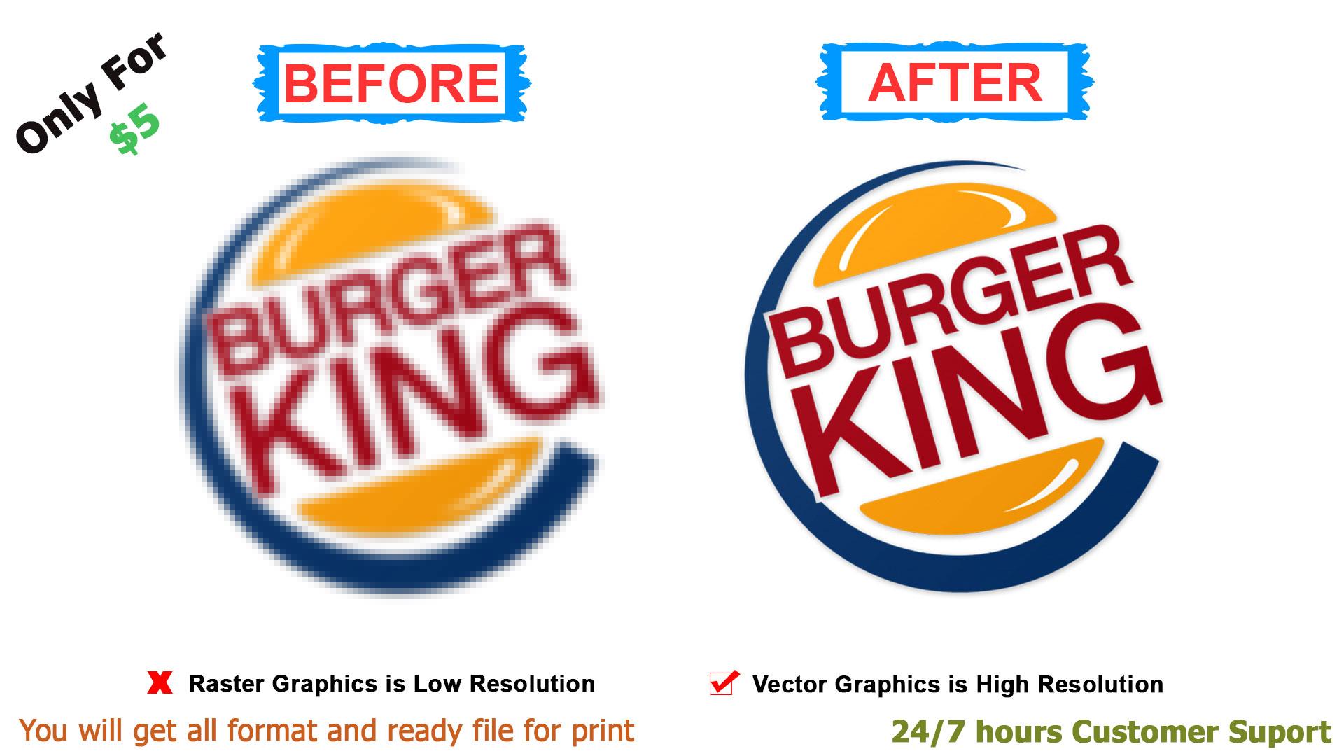 convert your logo or image to vector within 48hours