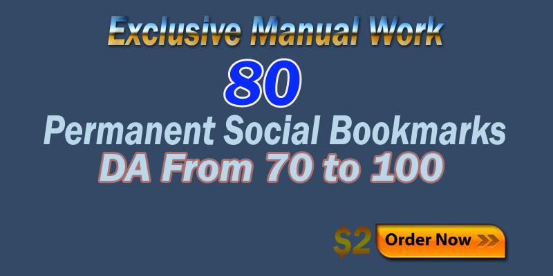 Manually provide 80 high DA PR Authority Top Social B...