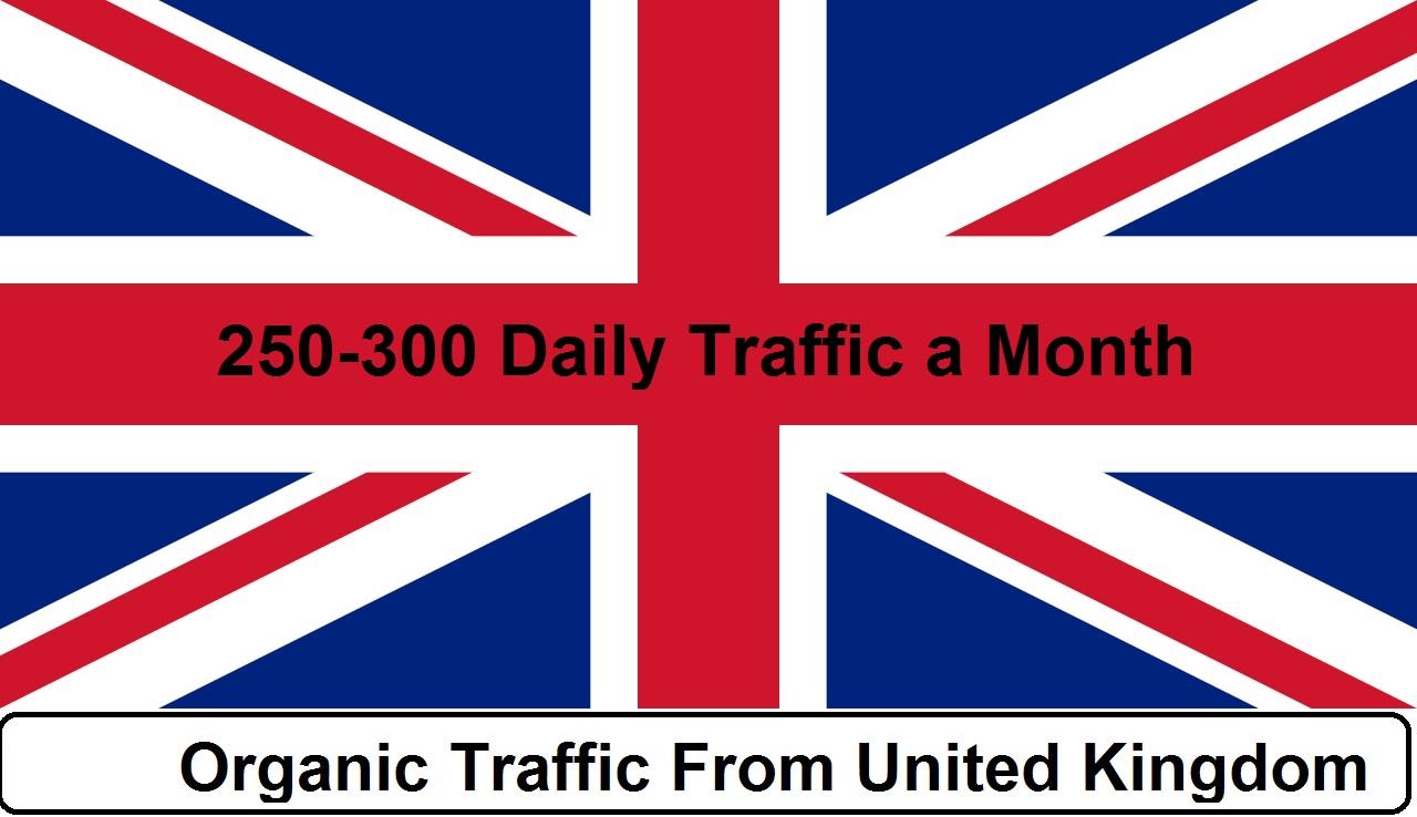 provide 150 to 250 daily UK traffic for one month