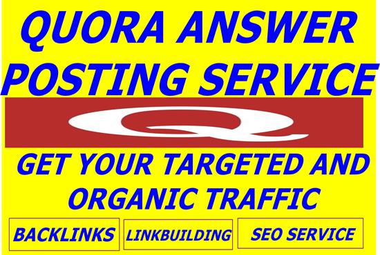 Promote your website on HQ 100 QUORA Answer with Cont...