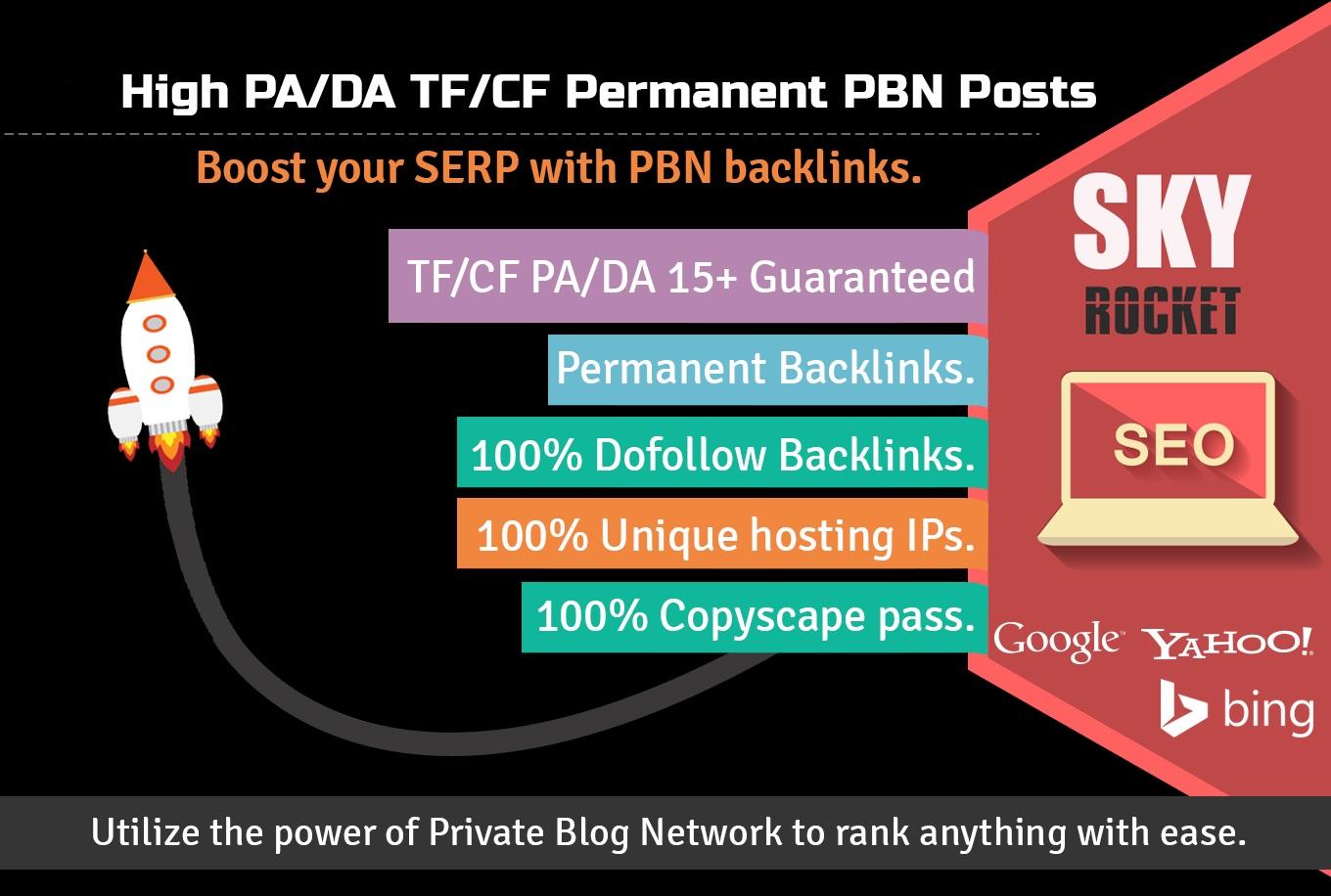 Create 12 High PA/DA TF/CF Homepage PBN Backlinks To ...