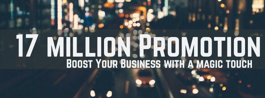 Over 17 million promotion to your website or link or ...