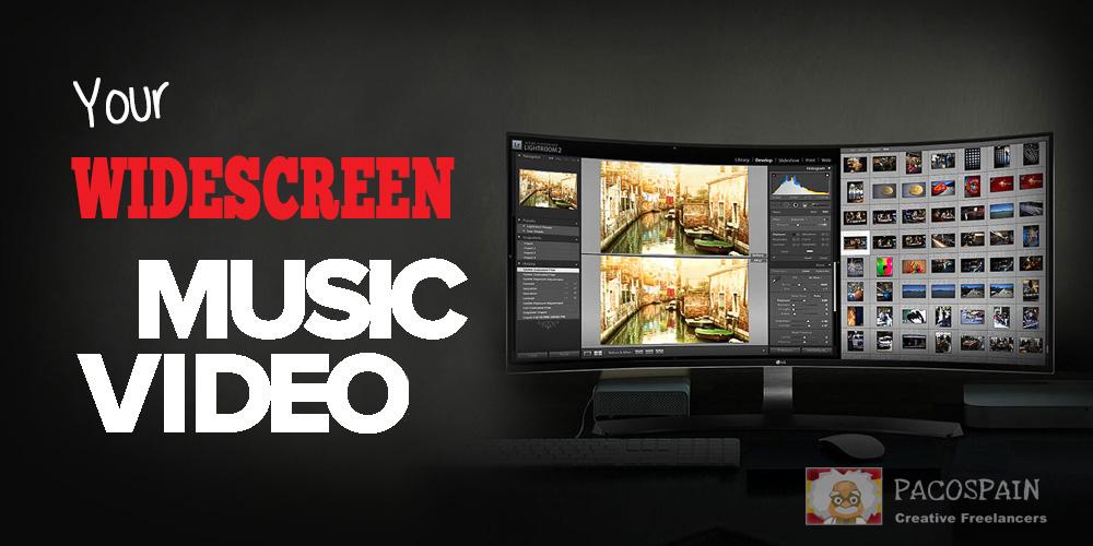 professional widescreen music video
