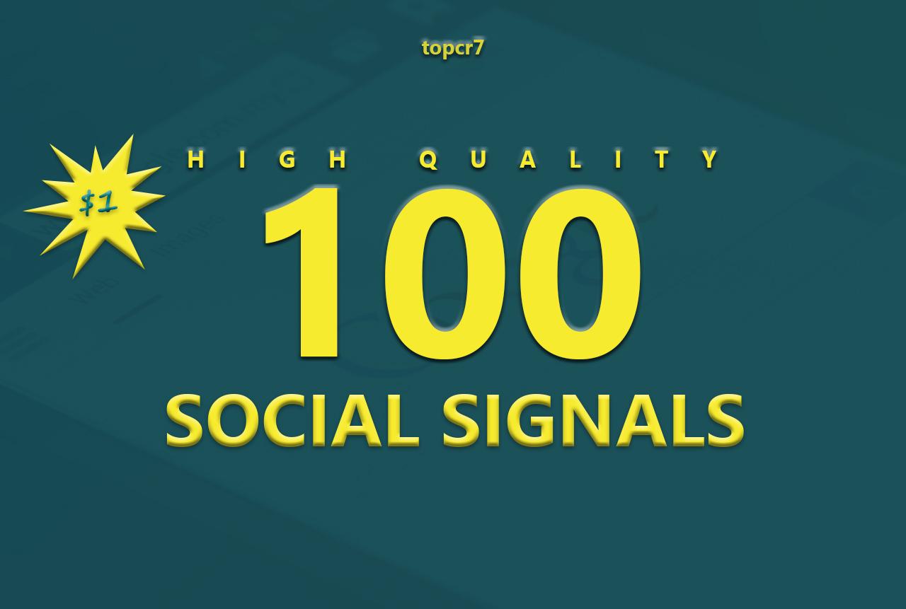 100 High Quality Social Signals Quality From The Best...