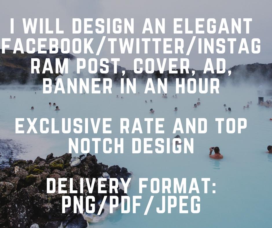 Facebook, twitter, Instagram cover, banner, post ...