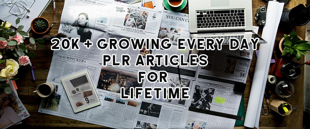 give you 20,000 + PLR articles on every possible nich...