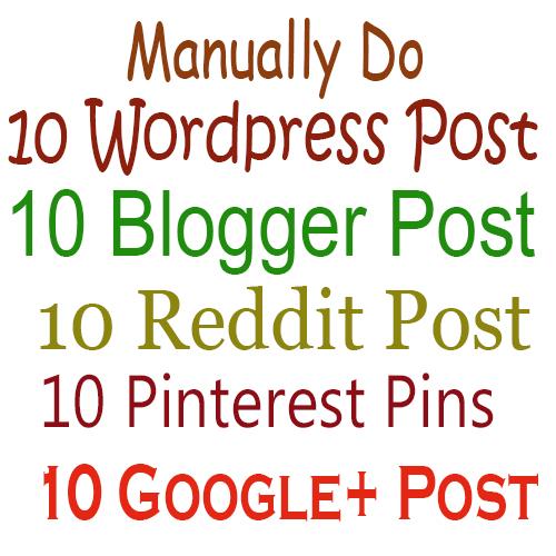 Powerful SEO Package Manually Do 10 Wordpress 10 Blog...