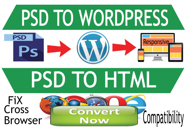 I will convert PSD To Wordpress or HTML website