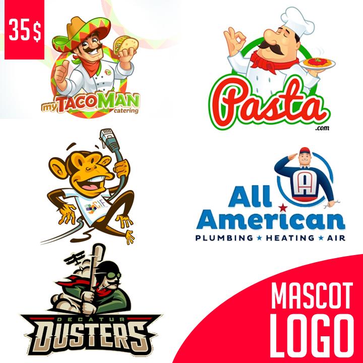 Professional Custom LOGO Design MASCOT Logo Cartoon L...