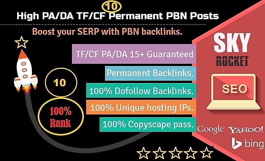 Get Fast Manually 50 High PA/DA TF/CF Homepage PBN Ba...