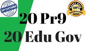 20 Pr9 + 20 Edu - Gov High Pr SEO Authority Backlinks...