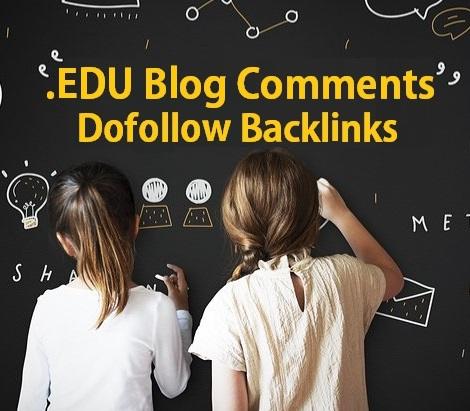 3 EDU Dofollow High Authority Blog Comments Backlinks...