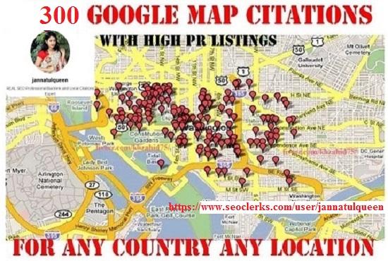 300 Google Map Citations With High DA PA Citation loc...